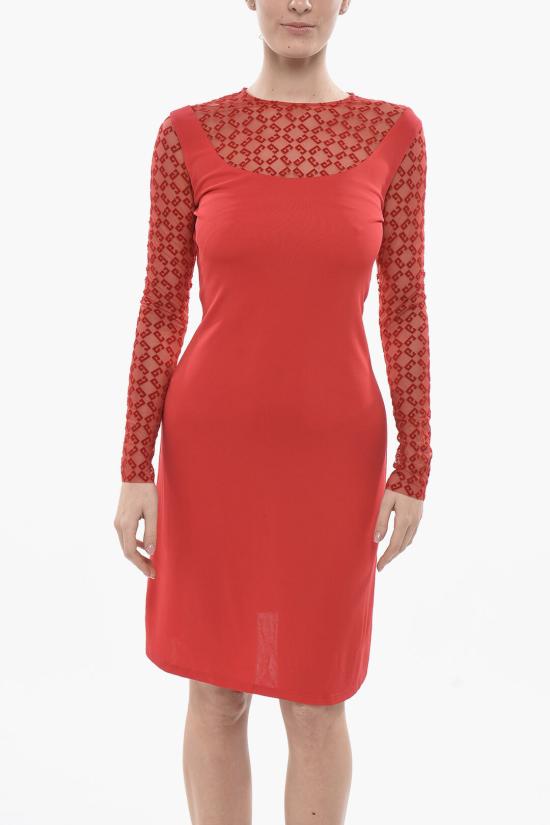  지방시 롱 원피스 BW229520GU 600 Red - GIVENCHY