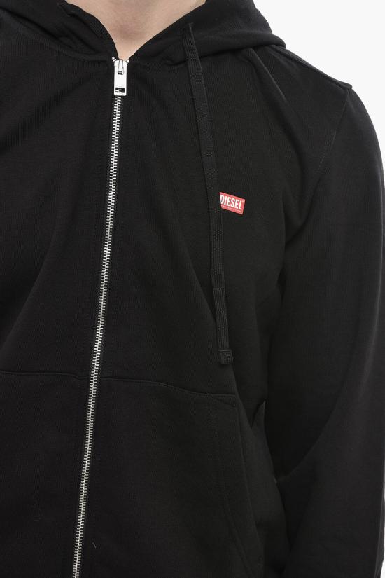  디젤 후드 티셔츠 A14833 0HAYT 9XX Black - DIESEL