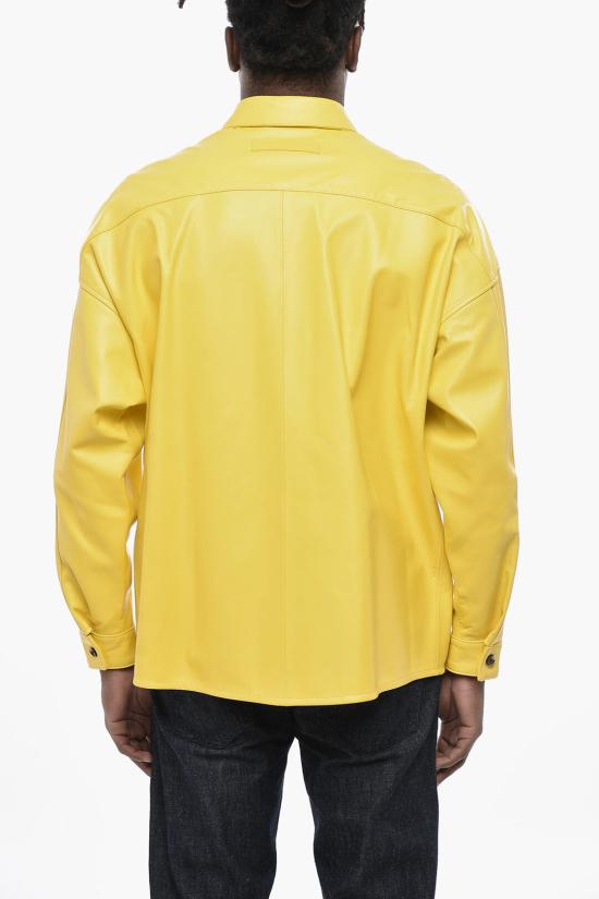  마르니 가죽 자켓 CUMY0011U1 ULA736 00Y56 Yellow - MARNI