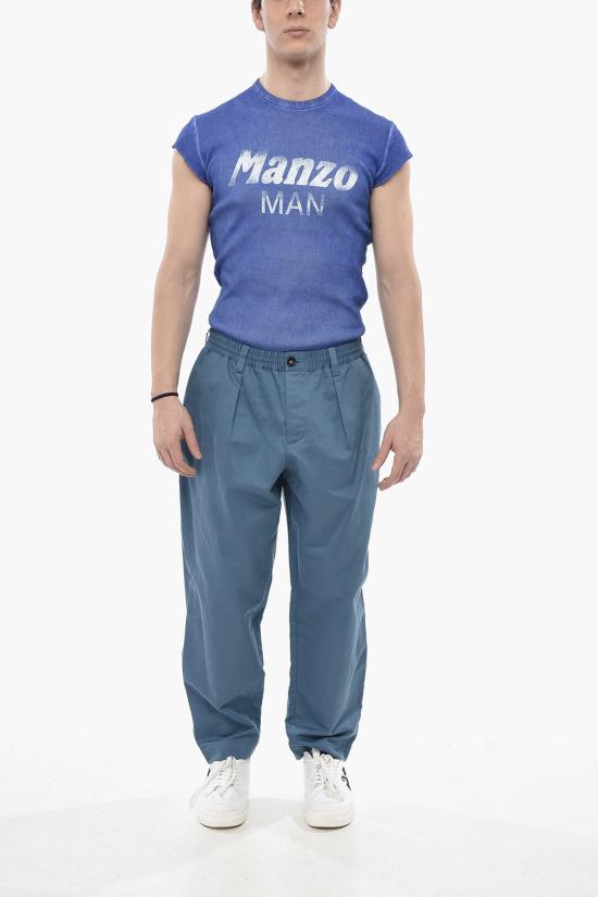  마르니 치노 팬츠 PUMU0017OU TCR23 00B74 Light blue - MARNI