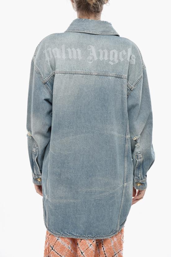  팜앤젤스 숏 원피스 PWYD021S24 DEN001 4040 Light blue - PALM ANGELS
