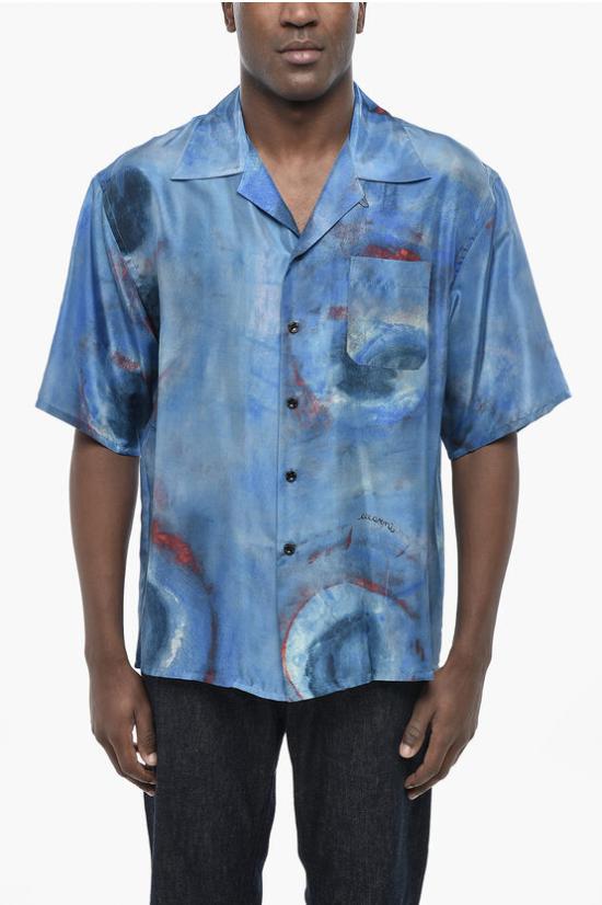  마르니 긴팔 셔츠 CUMU0213OU UTSF97 BBB44 Blue