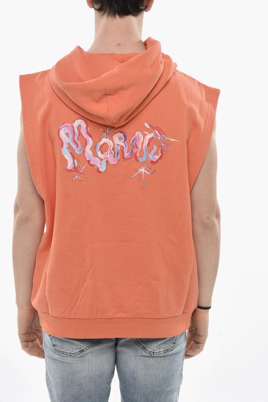  마르니 후드 티셔츠 FUMU0120PX USCV20 MWR17 Orange - MARNI