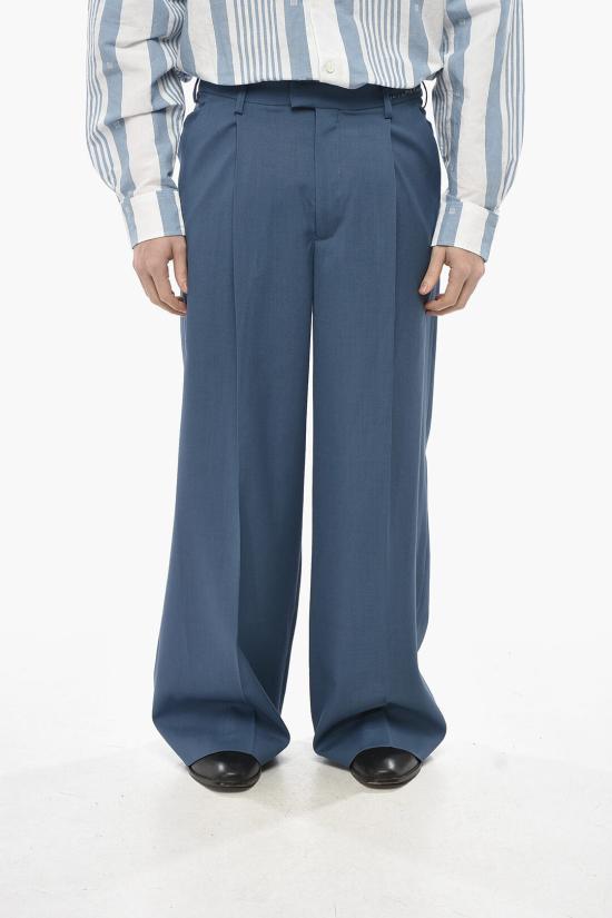  마르니 스트레이트 팬츠 PUMU0253SU UTWA20 00B37 Light blue