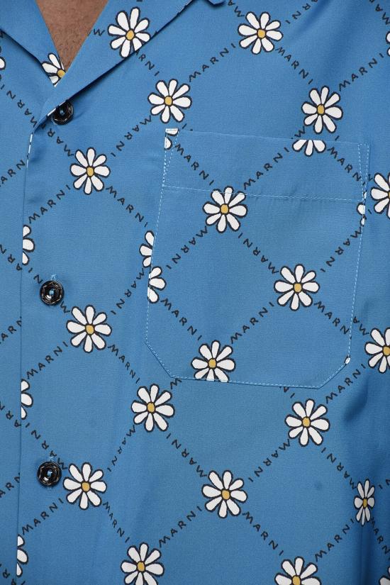  마르니 긴팔 셔츠 CUMU0213OU UTV894 MAB56 Light blue - MARNI