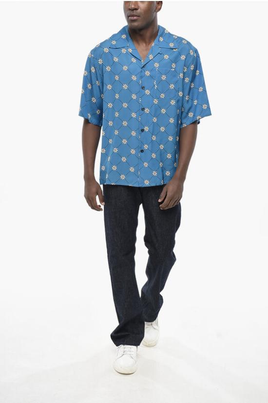  마르니 긴팔 셔츠 CUMU0213OU UTV894 MAB56 Light blue - MARNI