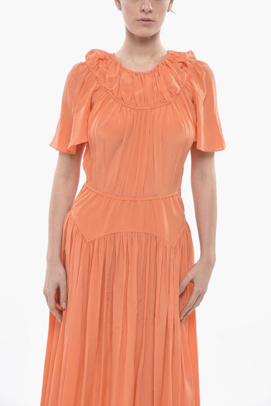  마르니 롱 원피스 ABMA0956A0 UTSF72 00R21 Orange - MARNI