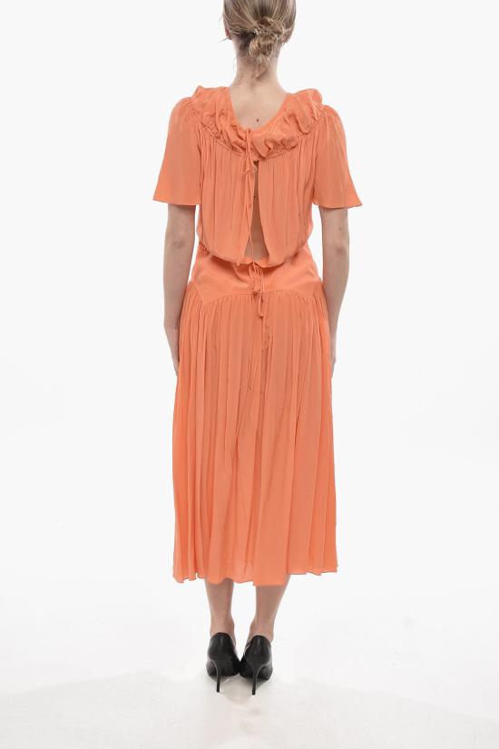  마르니 롱 원피스 ABMA0956A0 UTSF72 00R21 Orange - MARNI