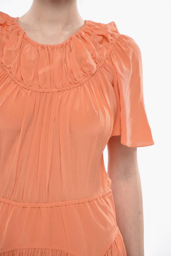  마르니 롱 원피스 ABMA0956A0 UTSF72 00R21 Orange - MARNI