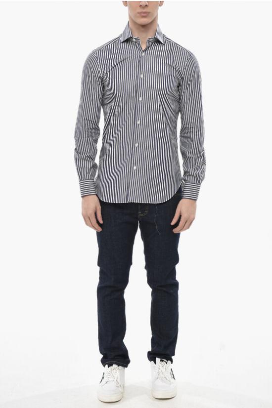  발바 긴팔 셔츠 I1U13P0130033U 0001 Blue - BARBA