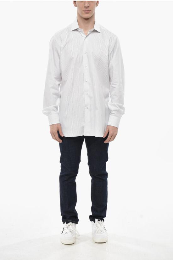  발바 긴팔 셔츠 I1U13P01855320U 0001 White - BARBA