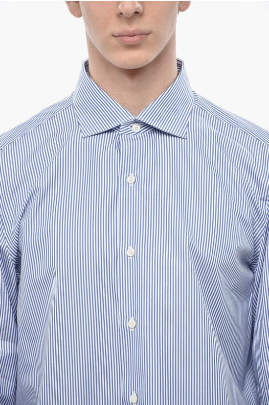  피나모레 긴팔 셔츠 C0116 MILANO ZANTE 02 Blue - FINAMORE