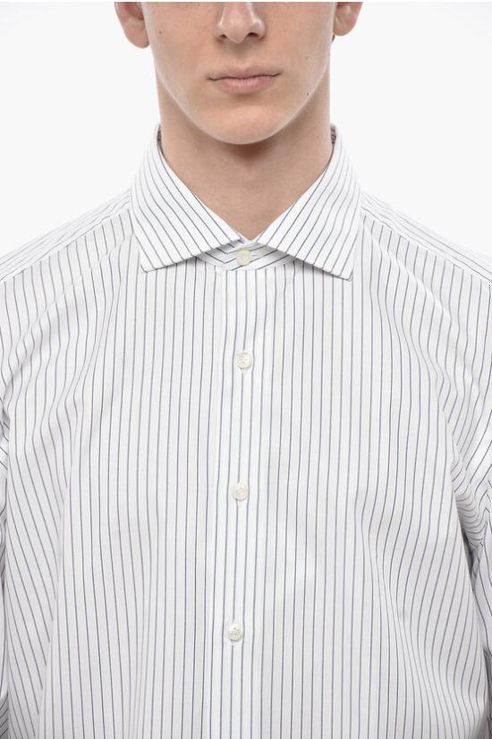  피나모레 긴팔 셔츠 C0275 MILANO ZANTE 01 White - FINAMORE