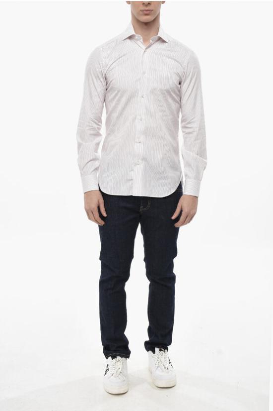  발바 긴팔 셔츠 I1U13P01855309U 0001 White - BARBA