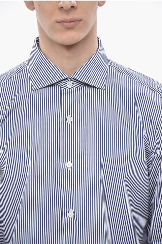  피나모레 긴팔 셔츠 C0288 MILANO 02 Blue - FINAMORE