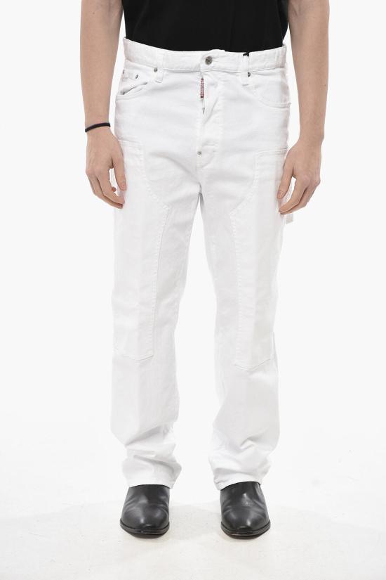  디스퀘어드2 데님 팬츠 S74LB1673S39781100 White