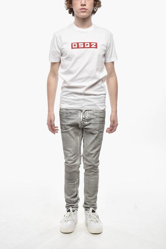  디스퀘어드2 반팔 티셔츠 S74GD1223 S23009 100 White - DSQUARED2