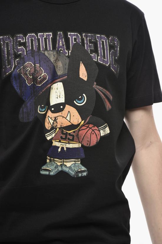  디스퀘어드2 반팔 티셔츠 S74GD1262 S23009 900 Black - DSQUARED2