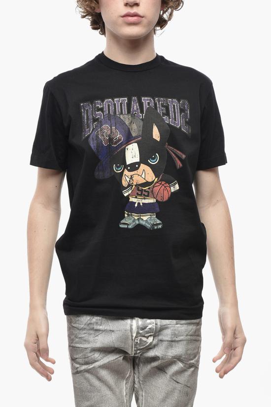  디스퀘어드2 반팔 티셔츠 S74GD1262 S23009 900 Black