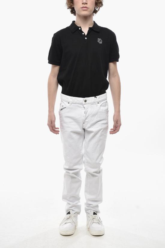  디스퀘어드2 스트레이트 팬츠 S74LB1491 S39781 100 White - DSQUARED2