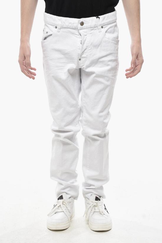  디스퀘어드2 스트레이트 팬츠 S74LB1491 S39781 100 White