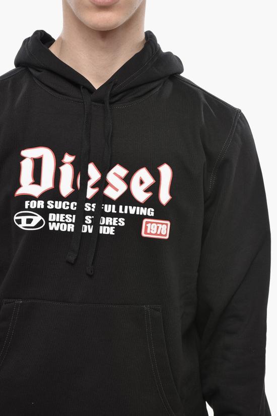  디젤 후드 티셔츠 A15723 0HAYT 9XX Black - DIESEL