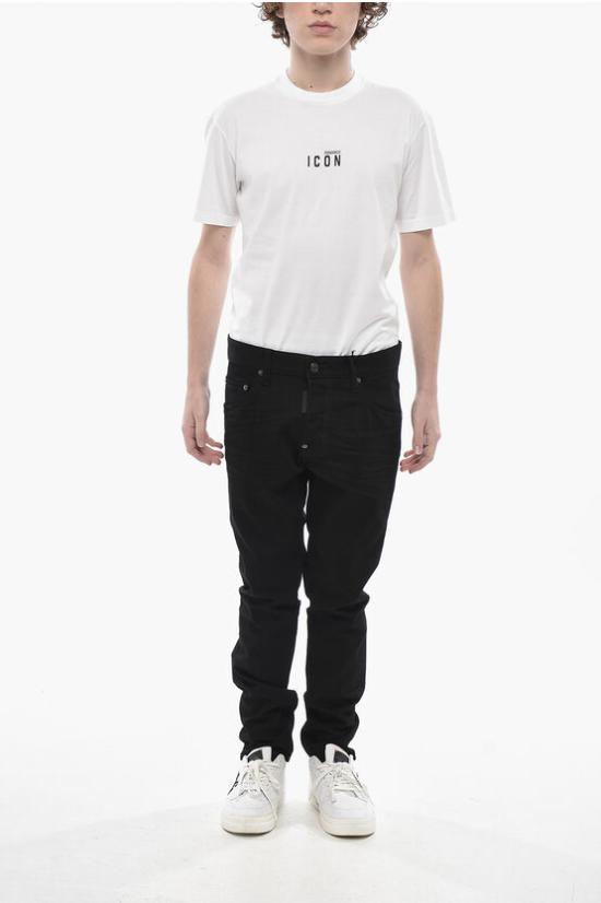  디스퀘어드2 스트레이트 팬츠 S74LB1427 S30564 900 Black - DSQUARED2