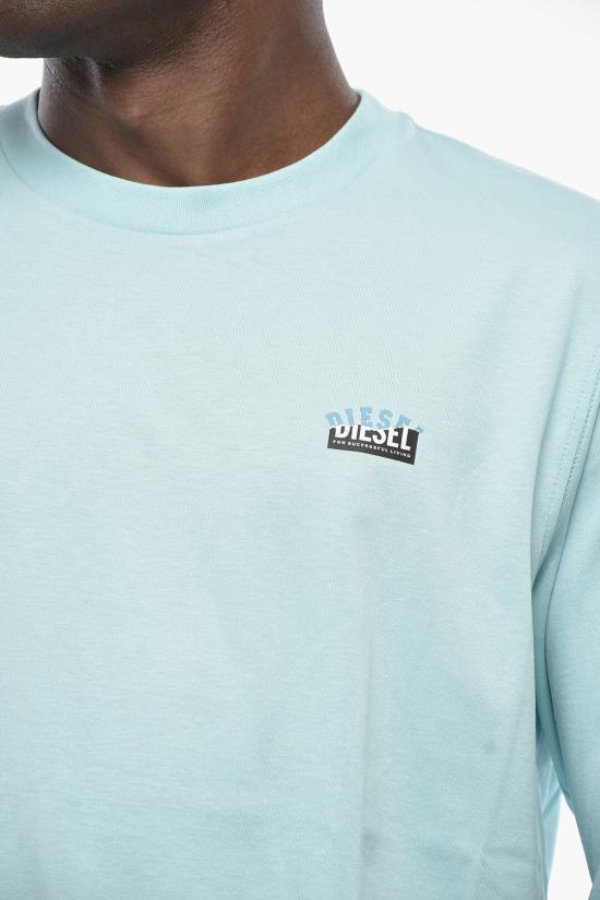  디젤 반팔 티셔츠 A15393 RPATI 89U Light blue - DIESEL