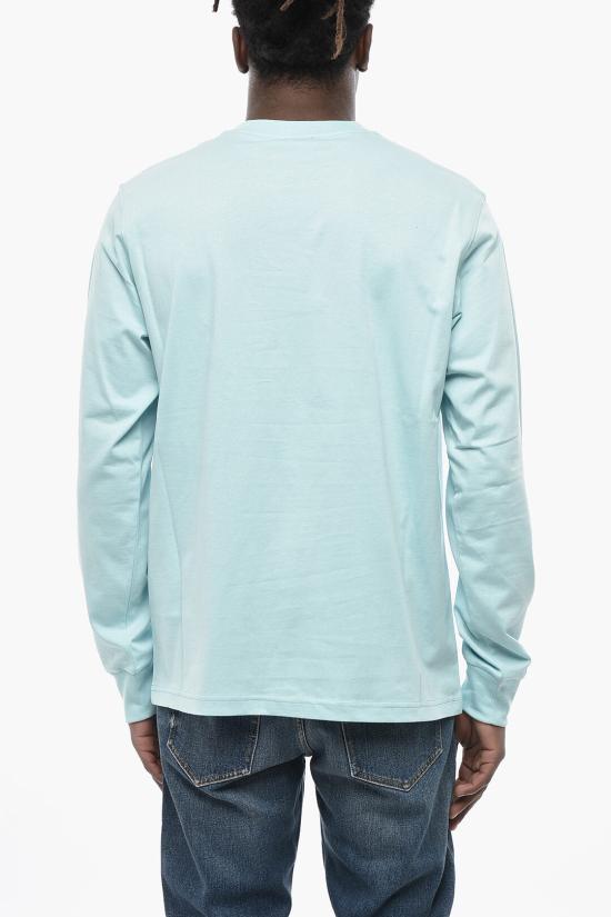  디젤 반팔 티셔츠 A15393 RPATI 89U Light blue - DIESEL