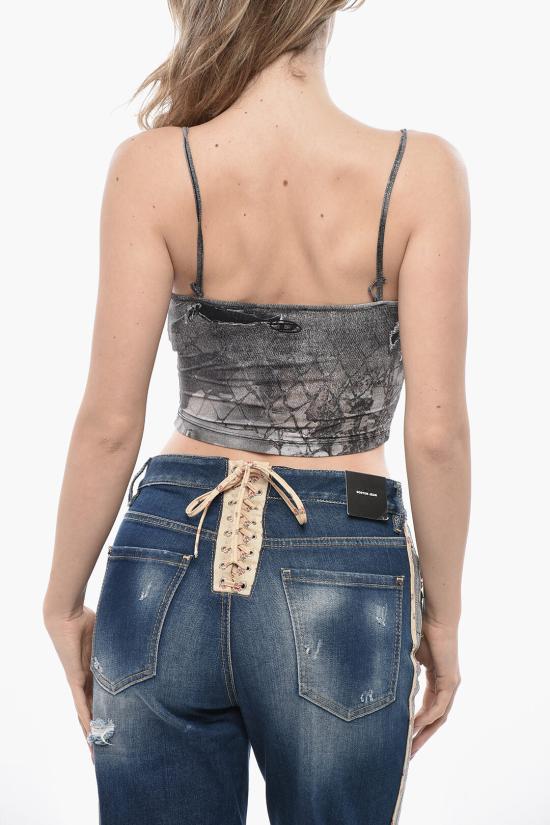  디젤 민소매 티셔츠 A12973 0QIAD 02 Gray - DIESEL