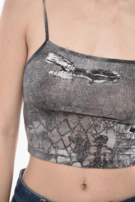  디젤 민소매 티셔츠 A12973 0QIAD 02 Gray - DIESEL