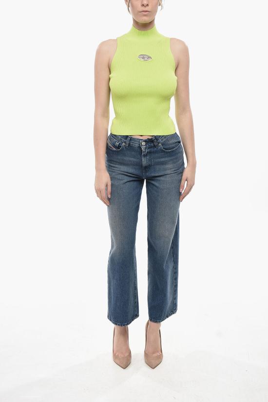  디젤 M 오네르백스 탑 립드 니트 터틀넥 디젤 A13020 0DLAX 5KB Green - DIESEL