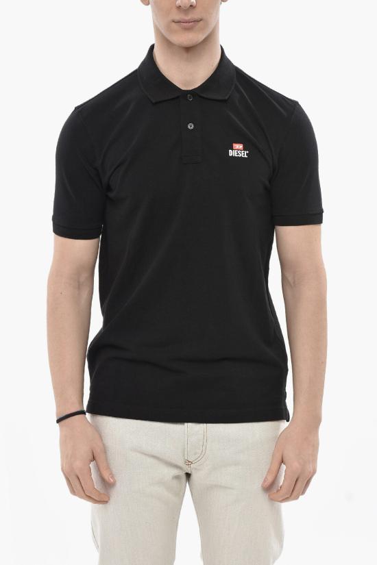  디젤 폴로 티셔츠 A12477 RBAWH 900 Black