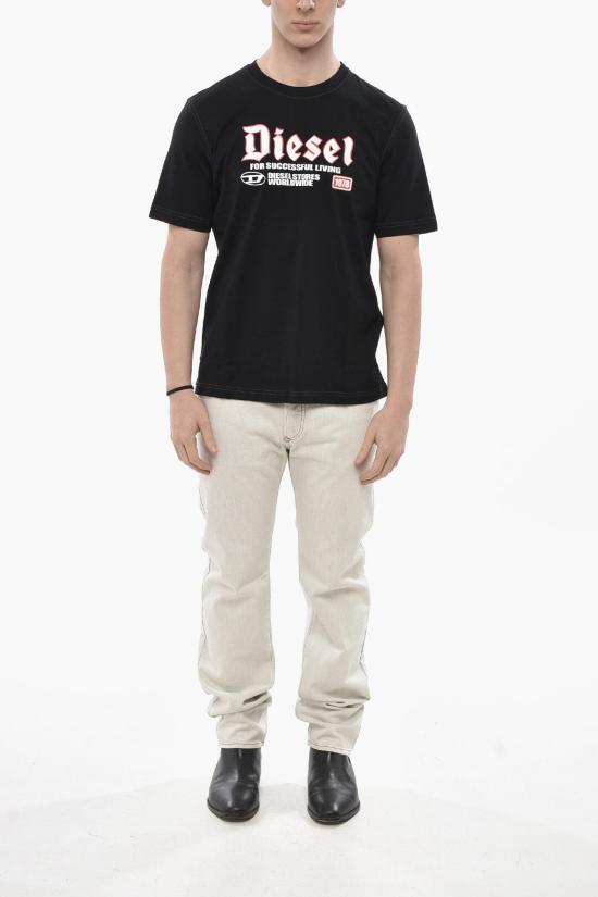  디젤 반팔 티셔츠 A14789 0GRAI 9XX Black - DIESEL