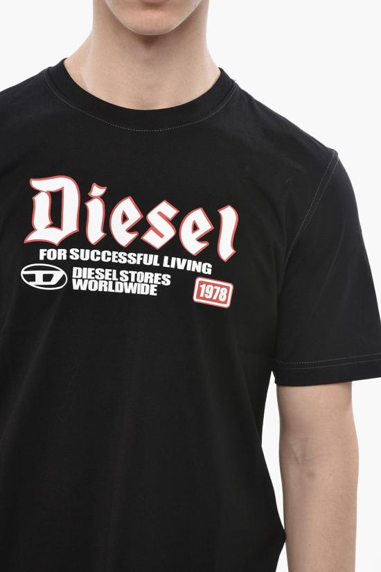  디젤 반팔 티셔츠 A14789 0GRAI 9XX Black - DIESEL