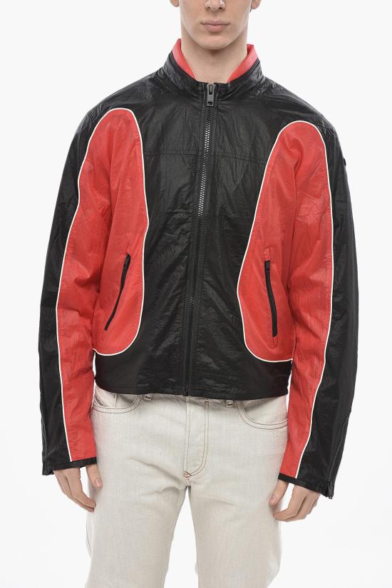  디젤 콘트라스트 디테일링 나일론 자켓 A10675 0HJAD 42A Nero Rosso