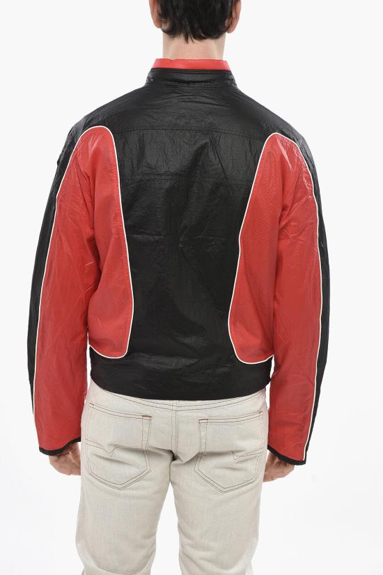  디젤 콘트라스트 디테일링 나일론 자켓 A10675 0HJAD 42A Nero Rosso - DIESEL