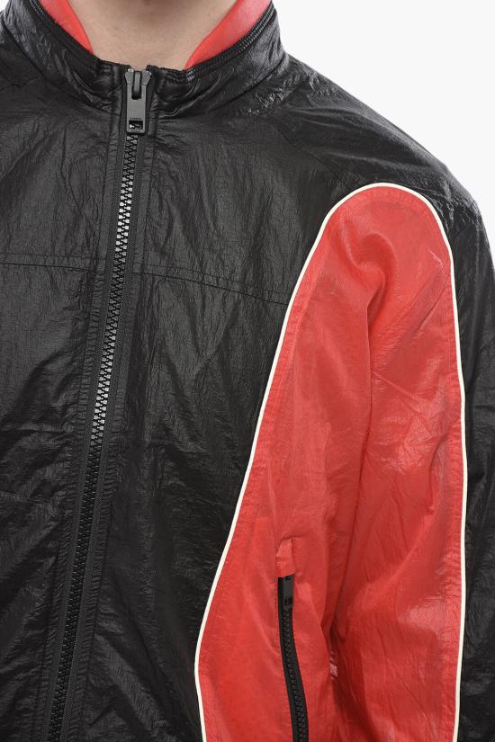  디젤 콘트라스트 디테일링 나일론 자켓 A10675 0HJAD 42A Nero Rosso - DIESEL