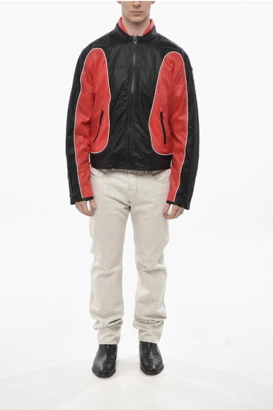  디젤 자켓 A10675 0HJAD 42A Nero Rosso - DIESEL