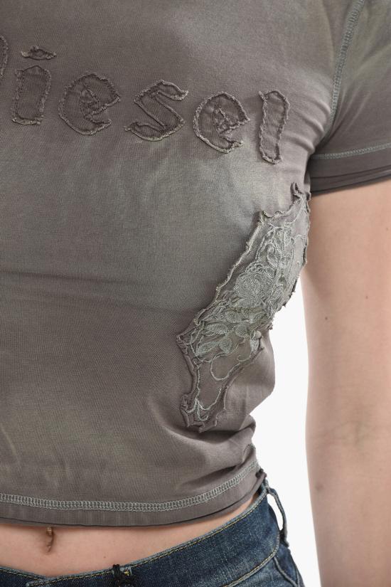  디젤 반팔 티셔츠 A14183 0HMAG 377A Gray - DIESEL