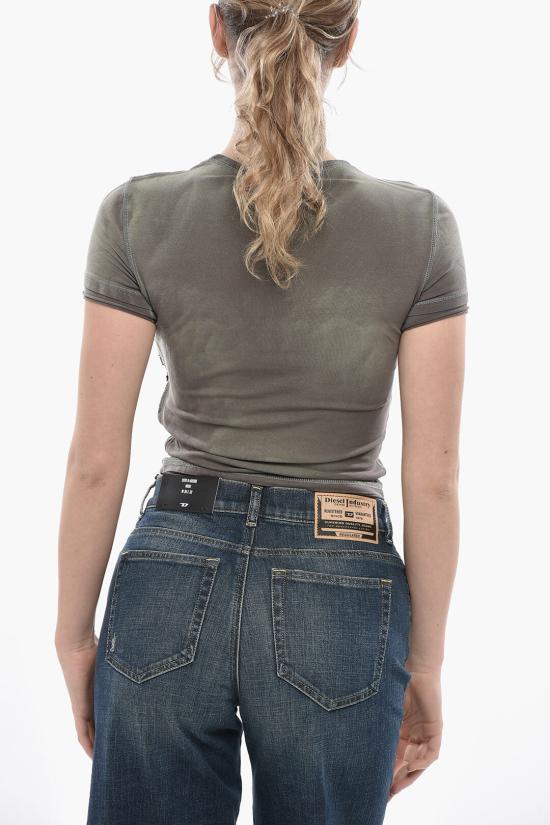 디젤 반팔 티셔츠 A14183 0HMAG 377A Gray - DIESEL