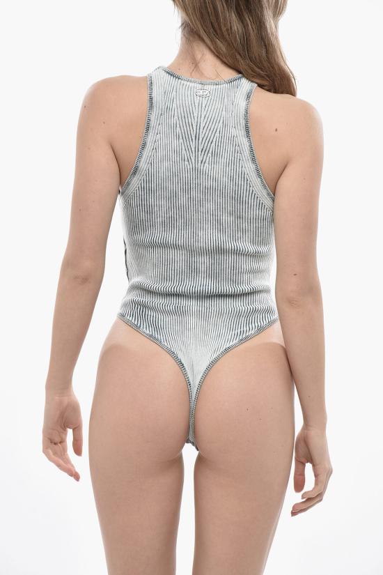  디젤 바디수트 티셔츠 A12422 0CHAQ 8NC Gray - DIESEL