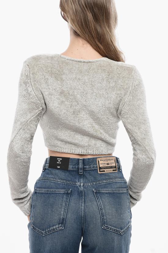  디젤 긴팔 티셔츠 A12411 0BNAB 72S Gray - DIESEL