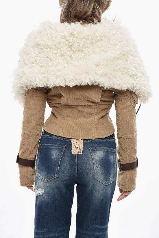  디스퀘어드2 무스탕 S72AM1017 S78132 124 Beige Bianco - DSQUARED2