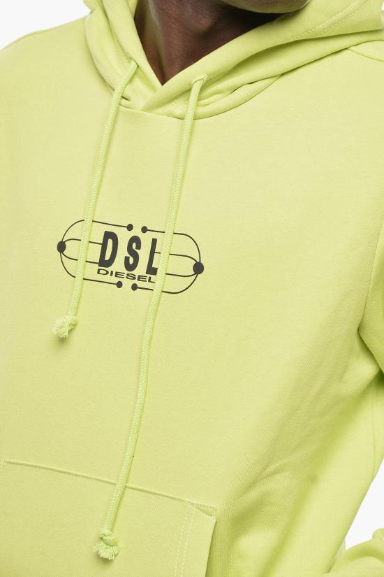  디젤 후드 티셔츠 A11556 0HAYT 5AS Yellow - DIESEL