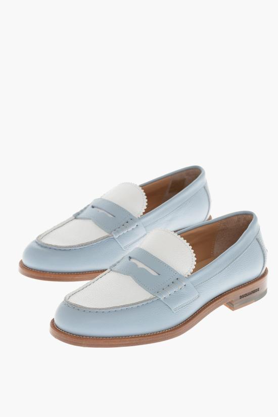  디스퀘어드2 로퍼 LOM0034 25102624 M2924 Azzurro Bianco