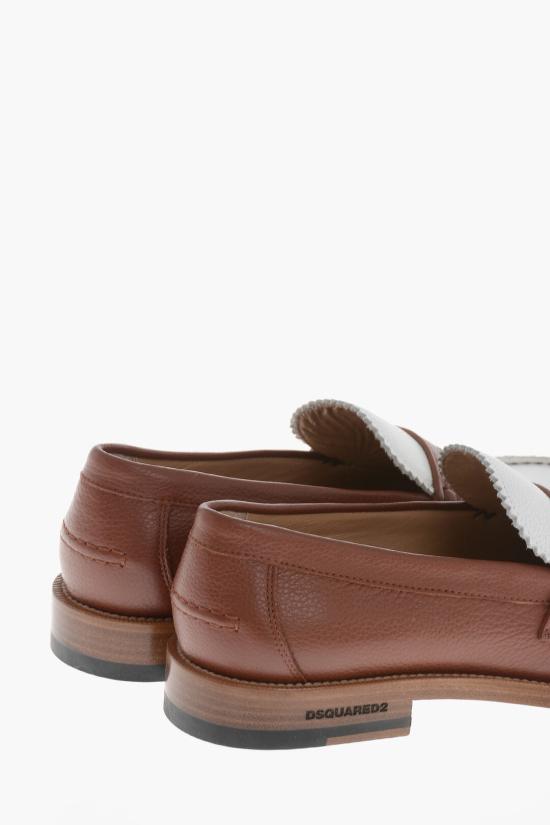  디스퀘어드2 로퍼 LOM0034 25102624 M2925 Bianco Marrone - DSQUARED2