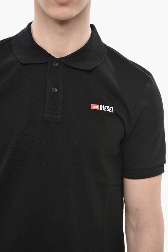  디젤 폴로 티셔츠 A04087 0MXZA 9XX Black - DIESEL