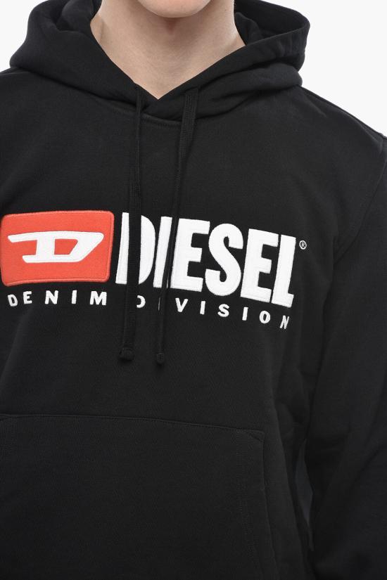  디젤 후드 티셔츠 A03757 0BAWT 9XX Black - DIESEL
