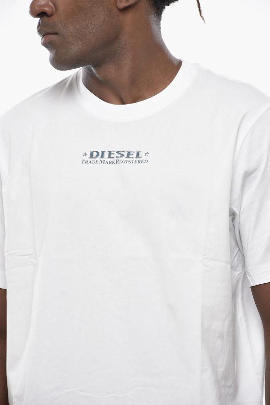  디젤 반팔 티셔츠 A02333 0CATM 100 Black White - DIESEL